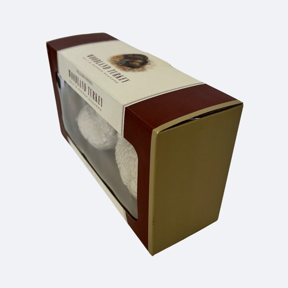 Williams Sonoma Woodland Turkey Salt Pepper Shakers‎ Fall Thanksgiving Decor New - Picture 11 of 11